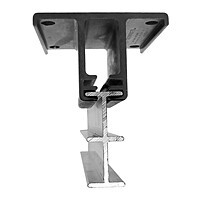 Mega-Track Hanger Long with Curtain Track in Lower Slot for 1-1/2" Pipe