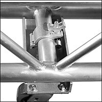 Mega-Coupler located on the inside position shown attached to truss.