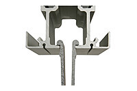 The tops of the Mega-Airwall Hanger panels have a continuous lip that rests on the load bearing portion of the airwall track. These panels lock onto the track without damage to the track.