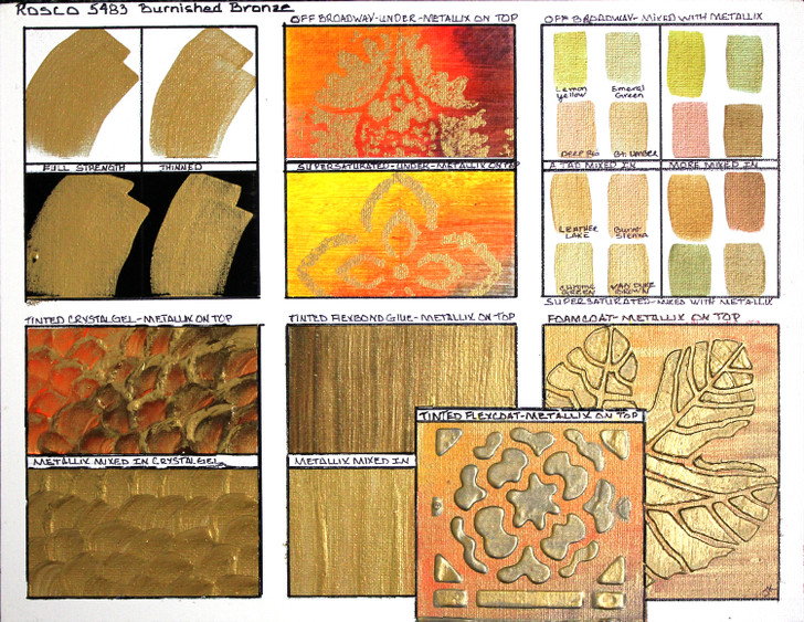 Burnished Bronze Sample Board
