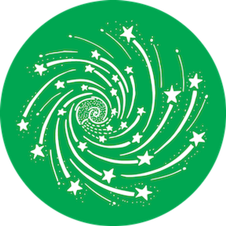 Catherine Wheel Green - Rosco Glass Gobo #82945