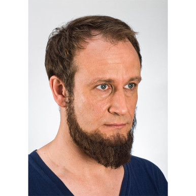 Kryolan Full Beard (Style 09236) in Brown. Sold by Norcostco.