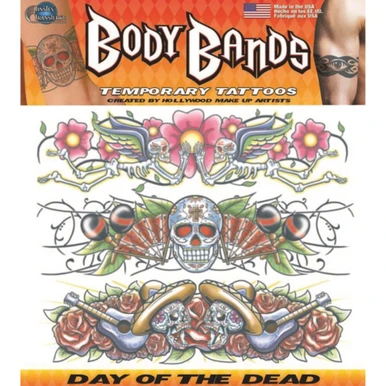 Tinsley Transfers Body Bands Tattoo -  Day of the Dead