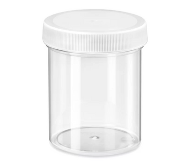 Clear Wide-Mouth Plastic Jar 4oz