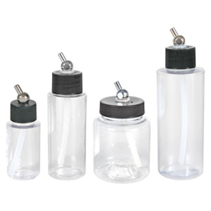 Iwata Clear Bottles with No-Rust Cap