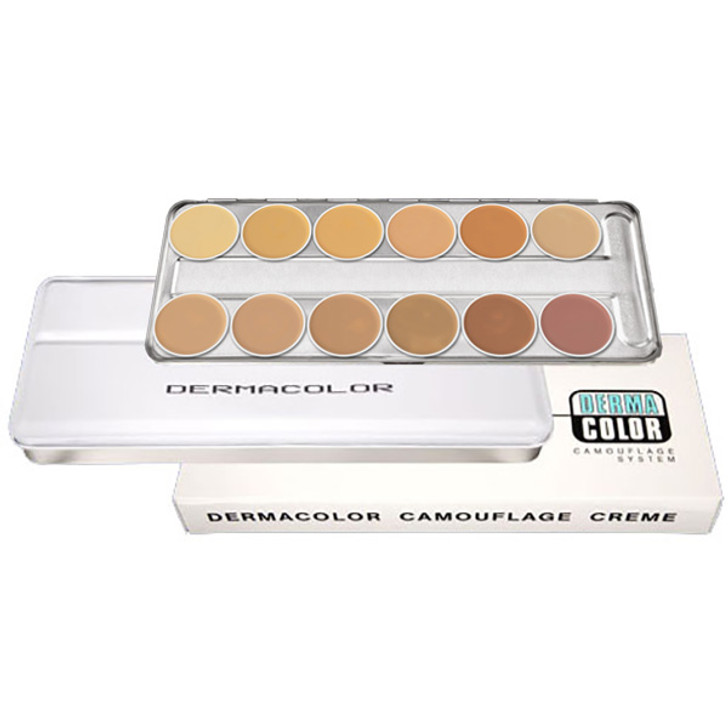 Kryolan Dermacolor Camouflage Cream Palette 12 Colors - A