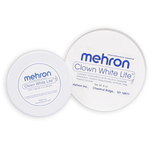 Mehron Clown White Lite - Weiße Gesichtscreme 56g Für Clown & Bühnen-Make-up
