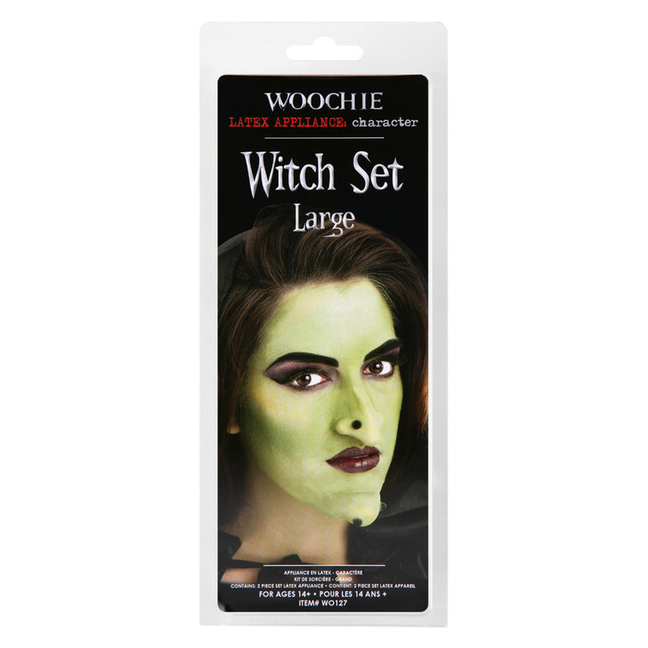 Woochie Large Witch Nose and Chin Latex Appliance Set