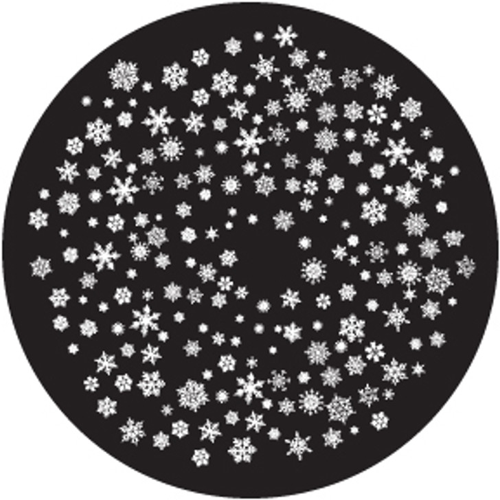 Snowflakes 4 Small - Rosco Glass Gobo #81249