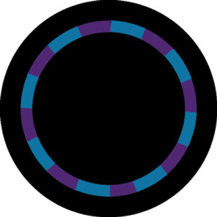 Purple/Teal Color Swirl - Rosco Color Glass Gobo #84413