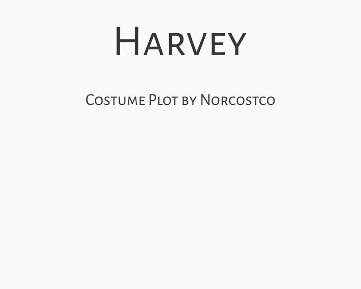 Harvey Costume Plot | by Norcostco