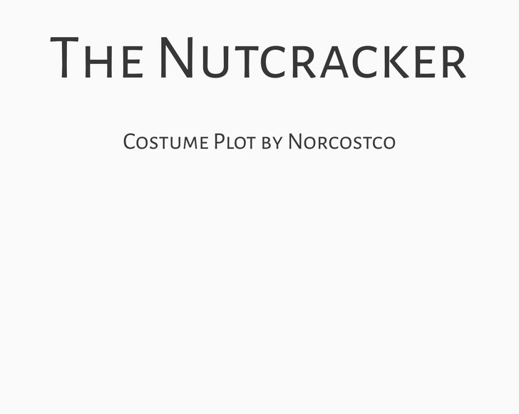 The Nutcracker Costume Plot | by Norcostco