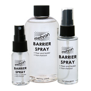 How to use Mehron Barrier Spray 