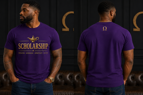 Designed in the distinguished Royal Purple and Old Gold. This piece represents the commitment to learning, achievement, and using knowledge with purpose.

Created for the Bruh who continues to learn, lead, teach, and uplift, because true scholarship isn’t measured only by what you know—it’s reflected in what you do with it.