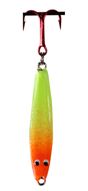 Old School Spoons - Chartreuse/Orange Splash