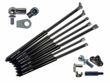 Gas springs/end pieces