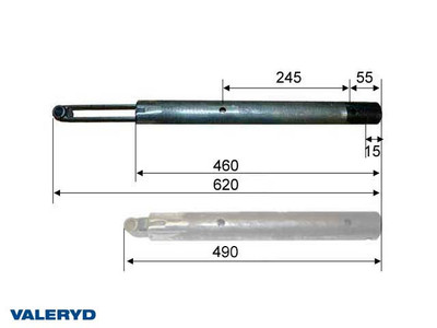 Towing tube BPW ZAF 1,6/2,0 Towing tube BPW ZAF 1,6/2,0