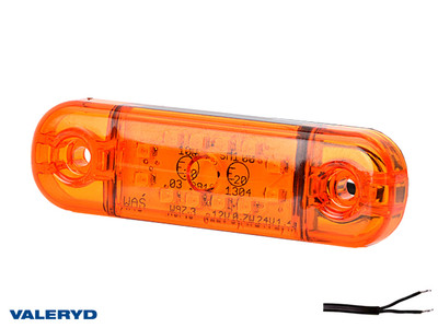 LED Side marking light WAŚ R/L 83,8x24,2x10,4 yellow 230mm Cable [3175070]