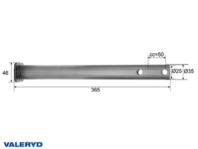 Drawtube Al-Ko 30S/2 60S/2, Ø 35mm Drawtube Al-Ko 30S/2 60S/2, Ø 35mm