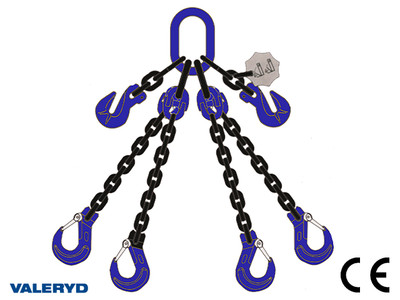 Chain sling, four part, 10mmx2m 4750Kg [6510182]