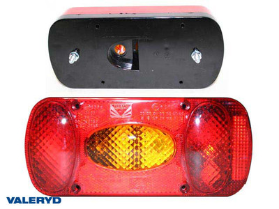 Tail light Aspöck Midipoint II R/L 218x98x57 with number plate light and fog light, Cable entry [3010043]