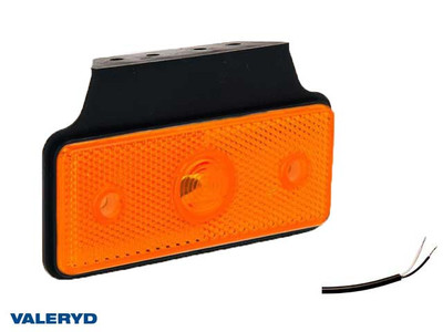 LED Side marking light Valeryd 118x72x30mm yellow 12-30 V with reflector incl. 450 mm cable 
