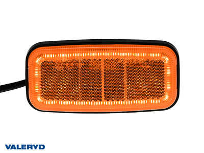 LED Side marking light Valeryd 125x60x24mm Yellow 12-36V, cable