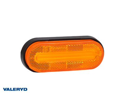 LED Side marking light ADR Valeryd 126x51x26mm Yellow 12-36V, 0,5 cable