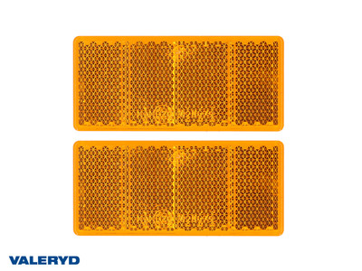 Rectangular reflector 69x31.5 yellow self-adhesive (2 pack) [3160049]