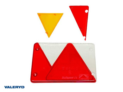 Spare lens Aspöck Multipoint 4 Tail light, Left 200x136x59 with number plate light (for 3010048)