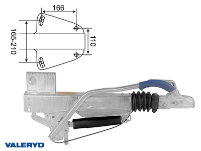 Overrun brake BPW, V,  ZAF 3,0-3; OE, 1800-3000Kg, (4019240)