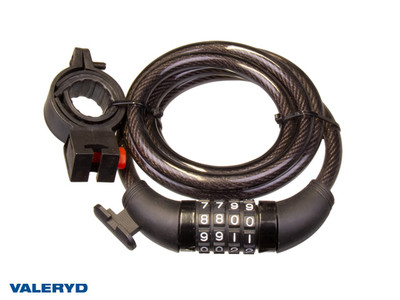 Code lock for MC/Cycle etc. Plastic covered wire. Incl. holder for assembly