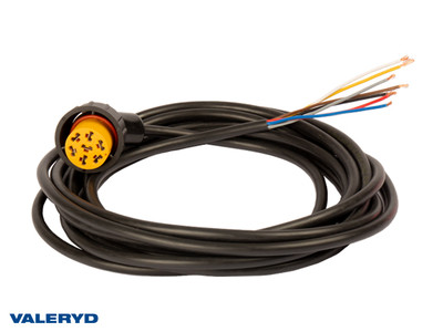 Adapter Aspöck L yellow 7-pin. fits ASS2 5m Cable [3064004]
