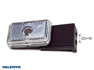 Position light Jokon Right 74x45x22.5 white with rubber bracket  [3150027]