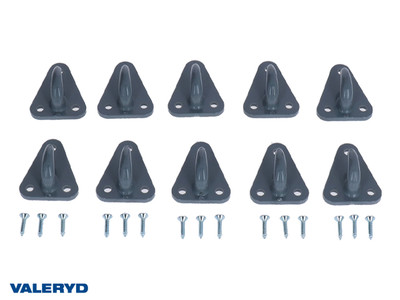 Hook for cargo nets with screw (10 pack) [6999080]