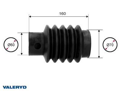 Rubber bellows Peitz PAV/SR 0.7-2.7 X/MX