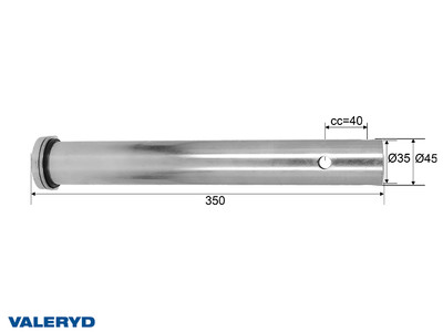 Drawtube Knott KFL12-14, Ø 45mm Drawtube Knott KFL12-14, Ø 45mm