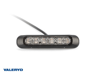 LED Warning light Valeryd Arctic Night 132,2x28,2x28 mm red 1 m cable