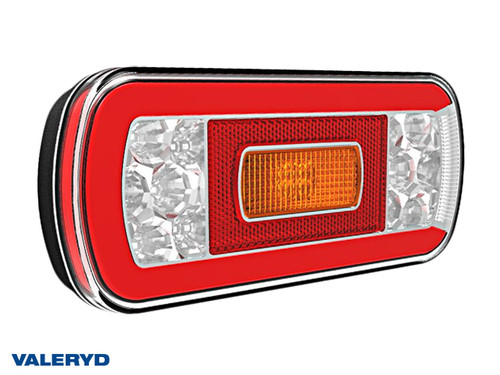 LED Rear light R/L 220X100X55,5 Reflector, sign light, fog light bayonet connection 5-pol [3010128]