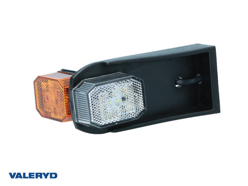 LED Position light Aspöck Flexipoint white/yellow with holder 0,5 m DC-cable [3150061]