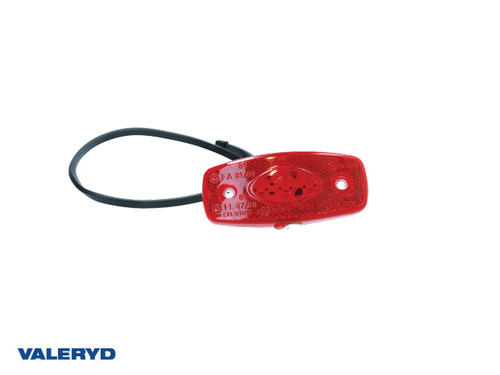 LED Position light with reflector red Ajba 12/24 V 103x45x30 mm 0,5 m cable [3150040]