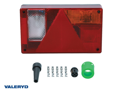 Tail light 6-function Ajba right 237x138x53mm 12V bayonett 5-pol