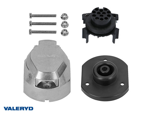 Trailer socket 13-pin aluminium fog light switch