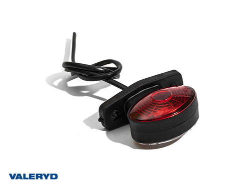 LED End outline marker Radex 65.5x100x47mm 0,8m cable white/red fast clip  [3155384]