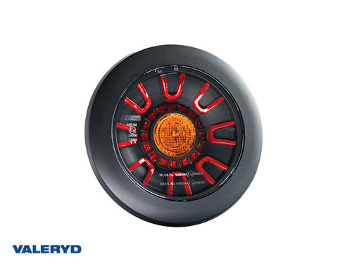 LED Taillight SCANDI-313 black Valeryd Right/Left Ø155×39mm 12-36V, bayonet connection 5-pol [3010355]