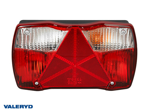 Rear light SIM Right 240x139x60.6, 5-pin bayonet, license plate light on side [3010162]