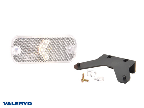 LED Position light WAŚ 105,4x67,5x33,8 white, 0,24 m Cable with rubber bracket