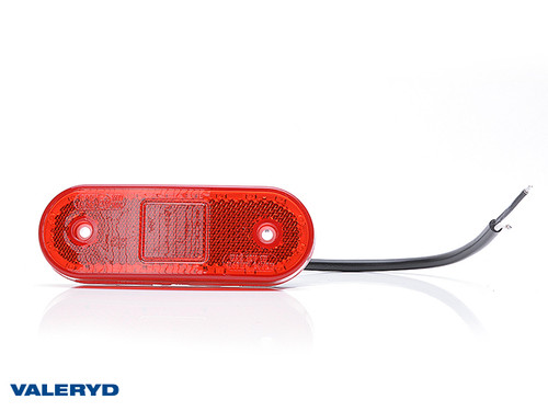 LED Position light WAŚ 114x63x40 red, 0,22 m Cable