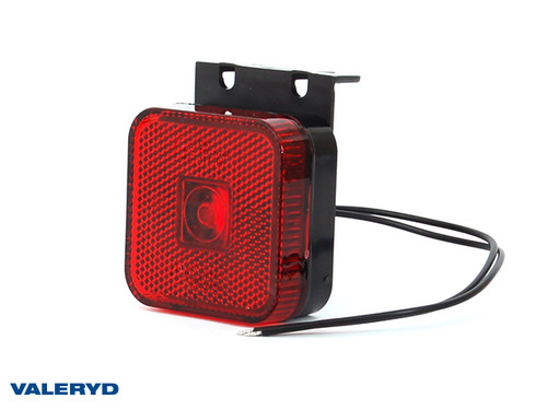 LED Position light WAŚ 65x65x28 red, 0,22 m Cable [3155011]