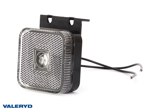 LED Position light WAŚ 65x65x28 white, 0,22 m Cable [3155013]